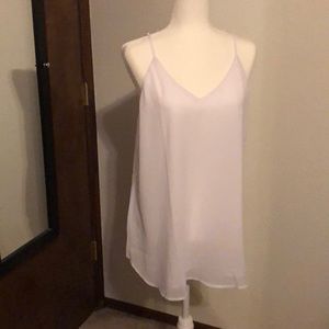 SoTeer spaghetti strap top. Size XL. White.